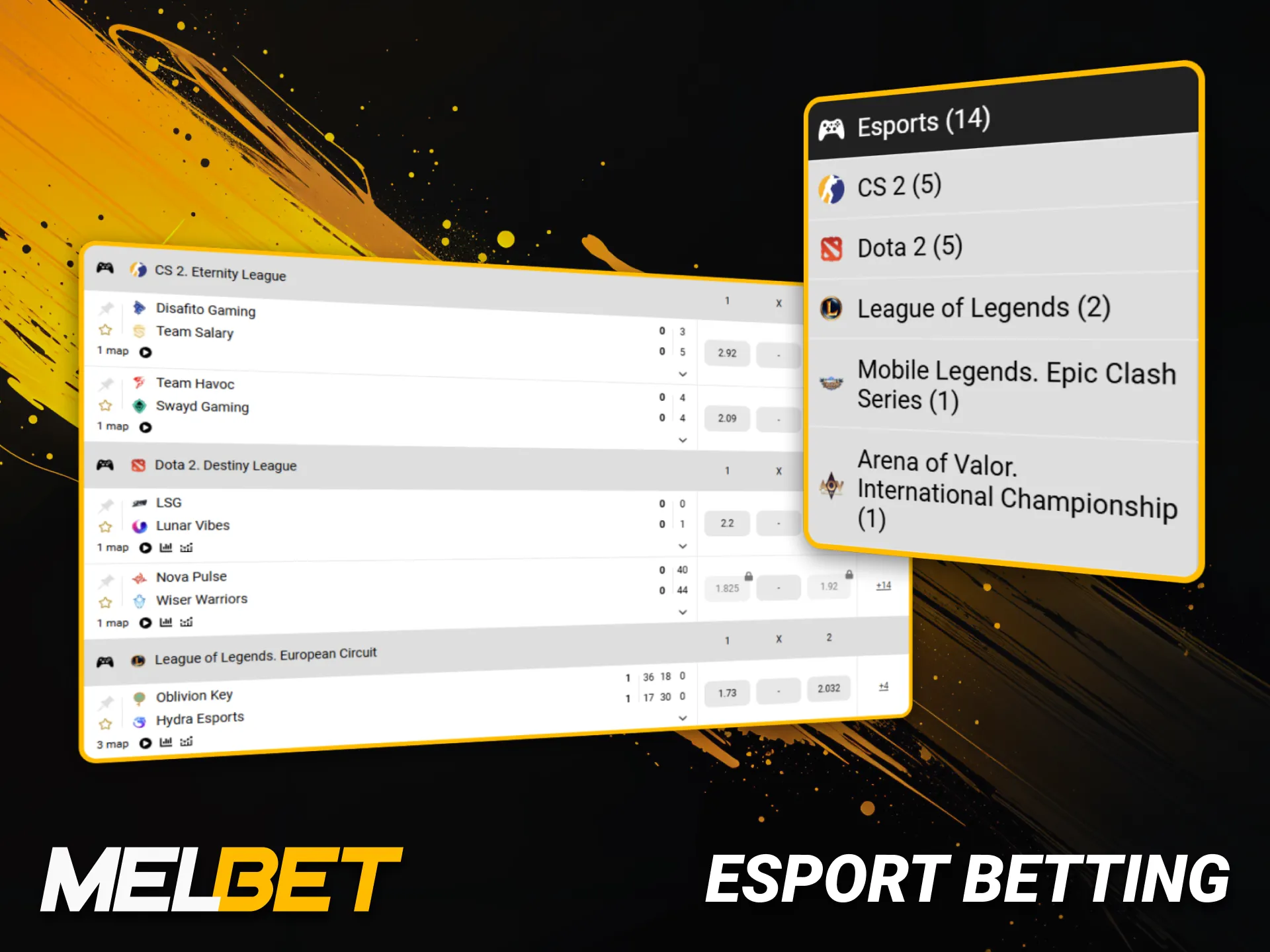 Esport betting at Melbet gives Indian players dynamic wagering options.