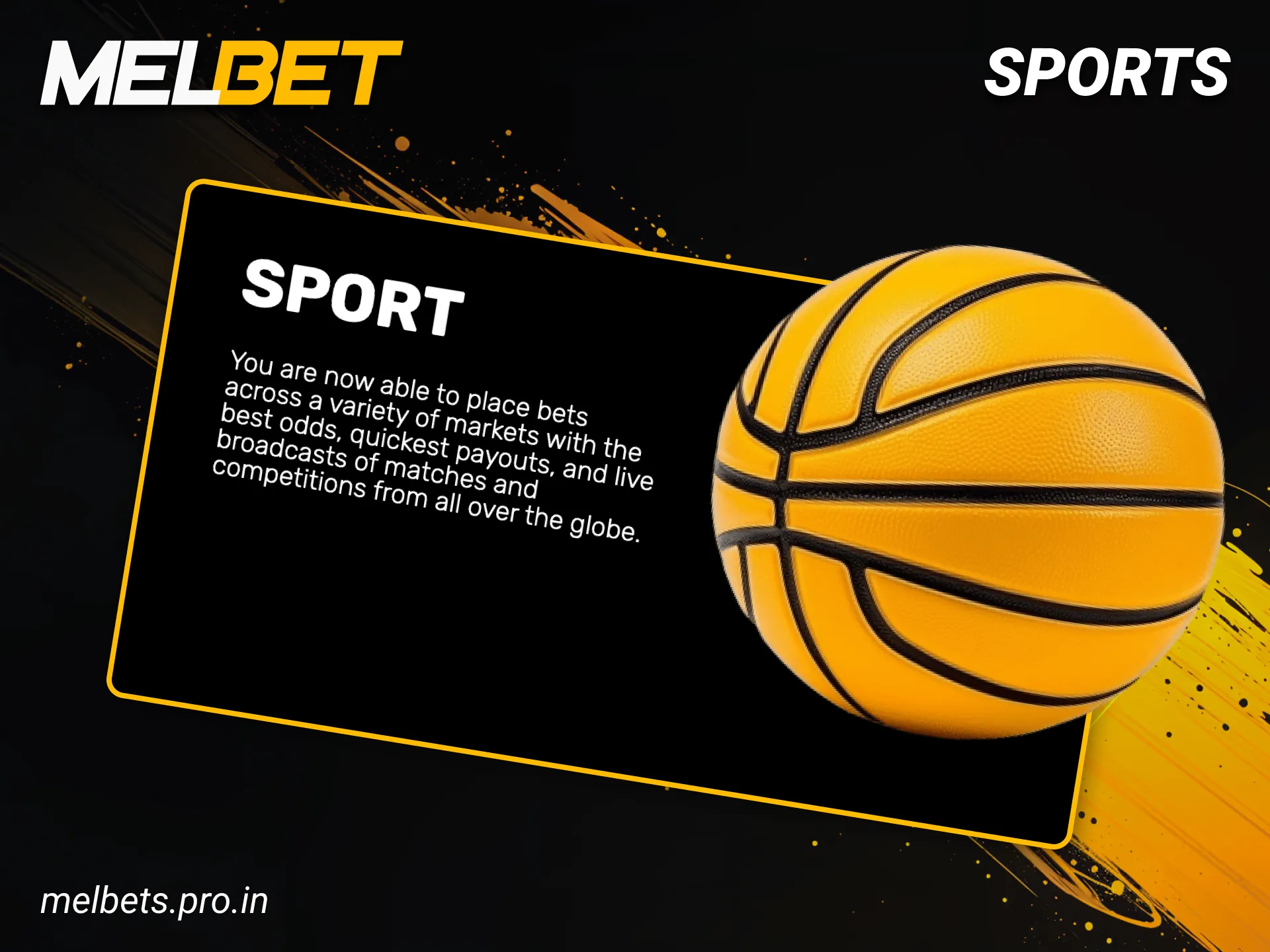 Place your sports bet quickly and collect your winnings at Melbet.