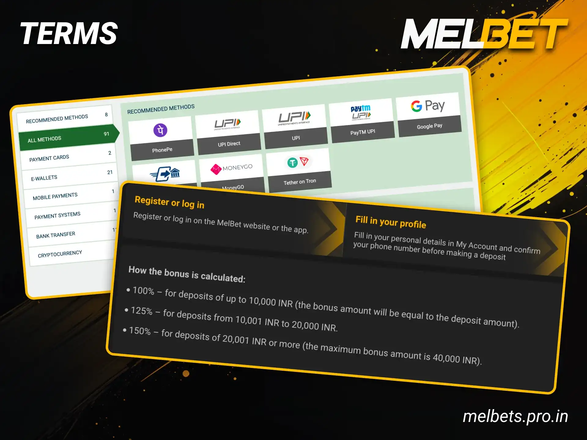 Play and use bonuses wisely at Melbet.